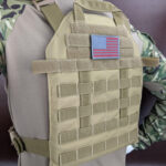 10x12" Kogelvrij-Vestdrager Level 3A, 3 of 4 Platen bruin