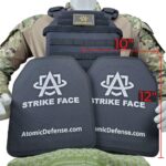 10x12" Kogelvrij-Vestdrager Level 3A, 3 of 4 Platen zwart