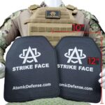 10x12" Kogelvrij-Vestdrager Level 3A, 3 of 4 Platen bruin