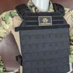 10x12" Kogelvrij-Vestdrager Level 3A, 3 of 4 Platen zwart