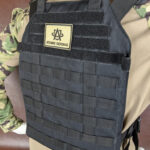 10x12" Kogelvrij-Vestdrager Level 3A, 3 of 4 Platen zwart