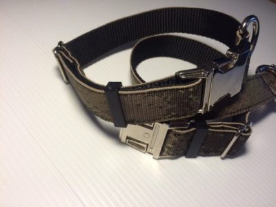 PRIDE Sterke nylon halsband met sterke metalen snelsluiting