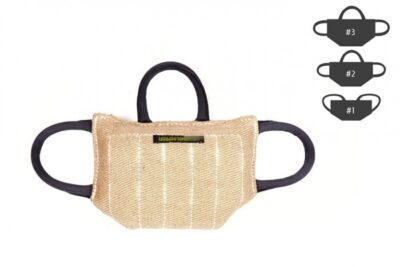 PRIDE Bijtkussen met 3 handvatten, Jute