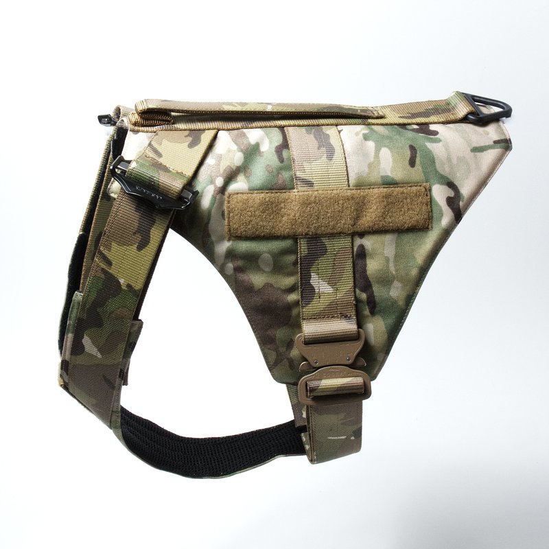 TECDOX Tactical WD-Harnas Magneetgrip CAMO-GROEN
