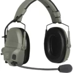 Ops-Core AMP-headset met railbevestigingen urban grey