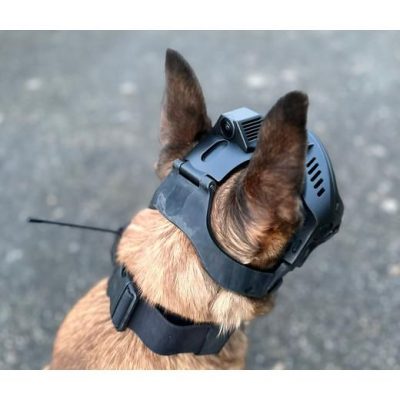 K9 Vision System Dark System PRO ingebouwde camera2 K9 Vision-System PRO Dark Systems helm