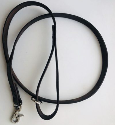 PRIDE Sterke zwarte leren hondenriem