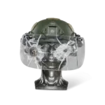 Ballistische helm met kogelvrij vizier NIJ Niveau-IIIA+ test