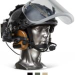 Ballistische helm met kogelvrij vizier NIJ Niveau-IIIA+