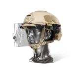Ballistische helm met kogelvrij vizier NIJ Niveau-IIIA+ test