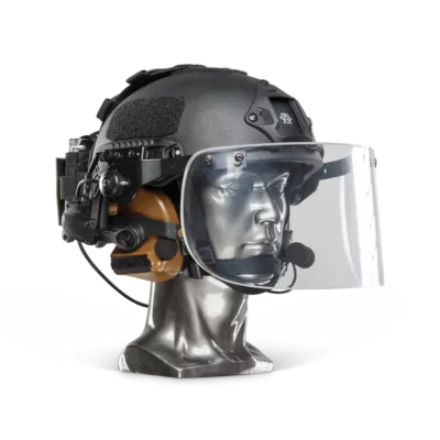 Ballistische helm met kogelvrij vizier NIJ Niveau-IIIA+