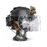Ballistische helm met kogelvrij vizier NIJ Niveau-IIIA+ test