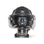 Ballistische helm met kogelvrij vizier NIJ Niveau-IIIA+ front