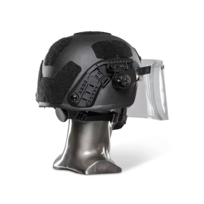 Ballistische helm met kogelvrij vizier NIJ Niveau-IIIA+ side