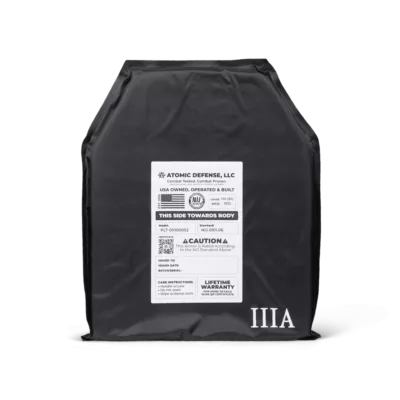 Keramische Platen voor kogelvrije rugzakken achterkant