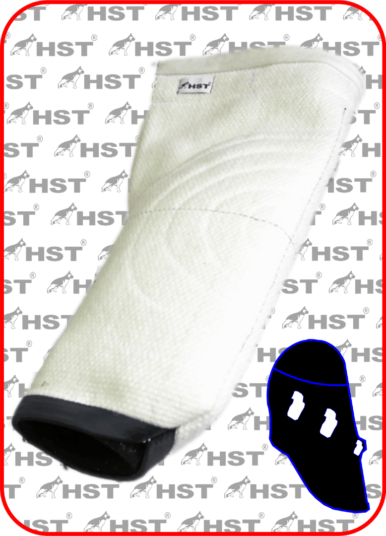 hoes-voor-jonge-honden-vanaf-8-maanden-witte-lijn HST Bijtmouw voor honden v/a 8 maanden White line