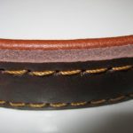 PRIDE Lederen comfort halsband met handvat 30 mm