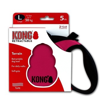KONG Retractable Leash Terrain Pink L