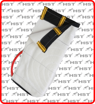 HST cover voor bijtmouw met handvat White line