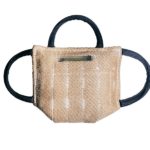 PRIDE Plat bijtkussen met 3 handvatten, jute