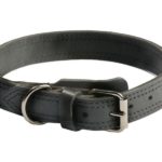 zwart PRIDE Verstelbare zwart lederen halsband